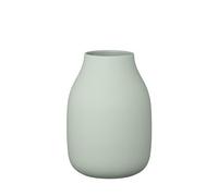 blomus Colora Vase à Fleurs en céramique, Couleur Sauge désert, Taille L, diamètre : 14 x 20 cm, fabriqué à la Main, de qualité supérieure