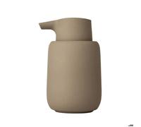 blomus Distributeur de savon Sono en céramique Ø8.5 cm Marron