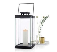 blomus FINCA - Lanterne L en métal revêtu par pulvérisation - Photophore - Aspect Exclusif - Accessoire d'intérieur Moderne - Atmosphère d'ambiance - Utilisation intérieure (H x l x P) : 46 x 20,5 x