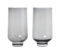 Blomus Flow Smoke verre haut 400 ml 2 pièces