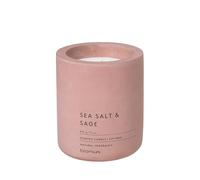 blomus FRAGA Bougie parfumée, Rose fanée, Béton, H 11 cm, Ø 9 cm, 65656