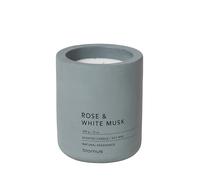 blomus Fraga Flintstone L Bougie parfumée à la cire de soja Effet béton Gris Moyen