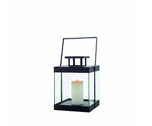 blomus - Inca 63686 Lanterne S en métal thermolaqué - Aspect Exclusif - Accessoire d'intérieur Moderne - Ambiance chaleureuse - Utilisation en intérieur - 29,5 x 22 x 22 cm - Noir