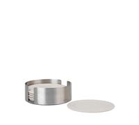 Blomus -SPLASH - Carafe à eau en verre, Sharkskin, capacité 1 litre, couvercle en silicone/acier inoxydable, facile à utiliser, (H x l x P) : 29,5 x 9 x 9 cm, couleur : Skarhskin, 63787