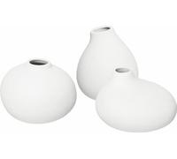 blomus NONA vase à fleurs set de 3 pièces en différentes couleurs, choix:NONA 3 mini vases - White
