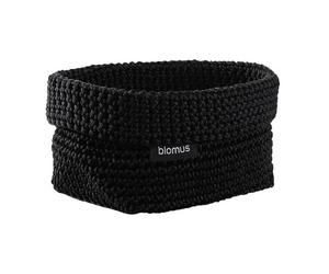blomus Panier en textile Tela M 10x15 cm Noir