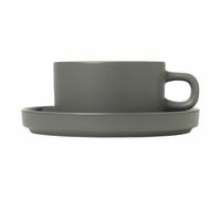 Blomus Pilar Set 2 Tasses à Thé avec Soucoupe Tasse Mug en Céramique Etain 20...