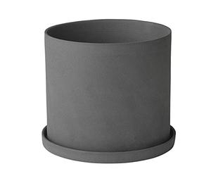 blomus - Pot à Herbes Nona Taille S, Ton Gris Doux, Accessoire d'intérieur élégant, Couleur étain (65974)