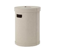 Blomus SAHLA Panier à linge - 35x35x51 - similicuir - sable 67226