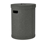 Blomus SAHLA Panier à linge - 40x40x54 - similicuir - gris foncé 67231