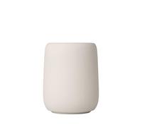blomus -Sono 69057 Mug à Brosse à Dents en céramique Moonbeam avec Espace pour Brosse à Dents et Dentifrice, Accessoire de Salle de Bain Exclusif (H/l/P) : 11 x 8,5 x 8,5 cm Moonbeam