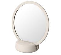 blomus - Sono 69162 Miroir cosmétique Moonbeam/Blanc en céramique et Silicone 185 x 90 x 170 mm Taille Unique