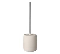 blomus Sono Brosse WC en céramique, Plastique, Silicone, Moonbeam, H 39 cm, Ø 11 cm Beige Clair