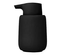 blomus Sono - Distributeur de Savon - 250 ML - en céramique - Noir - Diamètre : 8 x 14 cm - Couleur : Noir - avec tête de Pompe