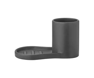 blomus Support pour brosse vaisselle et savon Piro Noir