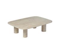 Volos table basse L 100 x P 70 x H 26 cm Blomus Travertine - 4008832812330