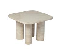 Volos table d'appoint L 52 x P 52 x H 54 cm Blomus Travertine - 4008832812316