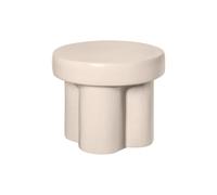 Blomus TORU tabouret - 32x40x40cm - céramique - bas - Lily white 67125