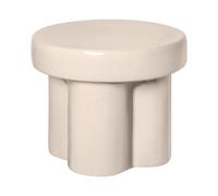 Blomus TORU tabouret - 32x40x40cm - céramique - bas - Lily white 67125