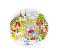 Blond Amsterdam Assiette petit-déjeuner Ø22 cm - Collection Efteling - Motifs contes de fées : Les Souliers rouges, Nénuphars indiens et plus - Céramique - Compatible micro-ondes et lave-vaisselle