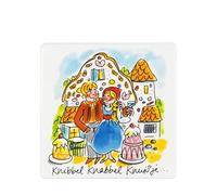 Blond Amsterdam Carreau décoratif Efteling Hans et Grietje en faïence 13 cm - Illustration du célèbre snoephuis - Style pour une décoration murale féérique