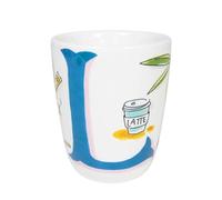 Blond Amsterdam Mug alphabet Lettres d’Amour L 0,35L - mug lettre L - idée cadeau - tasse café ou thé - design illustré