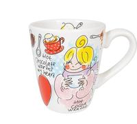 Blond Amsterdam Mug en céramique 0,35 L - Motif chocolat chaud - Message « Chaque jour est un jour chocolat chaud » - Cadeau gourmand - Compatible micro-ondes et lave-vaisselle