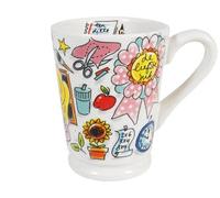 Blond Amsterdam Mug XL 0,5L Opa en céramique - Cadeau pour grand-père - Illustrations colorées Message Liefste Opa