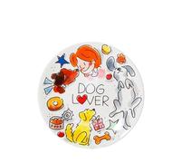 Blond Amsterdam Petit plat illustré chiens Assiette décorative Passion Chien - Cadeau pour amoureux des chiens