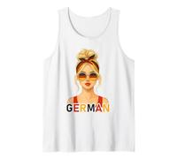 Blond German Girl Germany Flag German Girlfriend Wife Débardeur