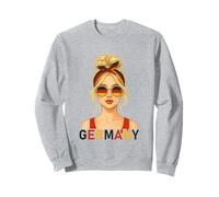 Blond German Girl Germany Flag German Girlfriend Wife Sweatshirt