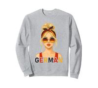 Blond German Girl Germany Flag German Girlfriend Wife Sweatshirt