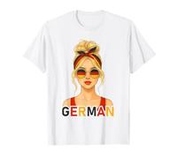 Blond German Girl Germany Flag German Girlfriend Wife T-Shirt