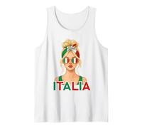 Blond Italian Girl Italy Flag Italia Italian Girlfriend Wife Débardeur