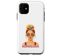 Blond Norwegian Girl Norway Flag Norwegian Girlfriend Wife Coque pour iPhone 11