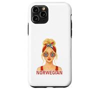 Blond Norwegian Girl Norway Flag Norwegian Girlfriend Wife Coque pour iPhone 11 Pro