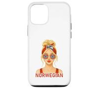 Blond Norwegian Girl Norway Flag Norwegian Girlfriend Wife Coque pour iPhone 12/12 Pro