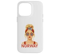 Blond Norwegian Girl Norway Flag Norwegian Girlfriend Wife Coque pour iPhone 14 Pro Max