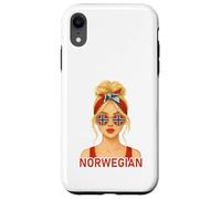 Blond Norwegian Girl Norway Flag Norwegian Girlfriend Wife Coque pour iPhone XR
