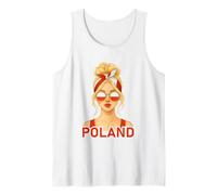 Blond Polish Girl Poland Flag Polish Girlfriend Wife Débardeur