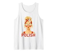 Blond Polish Girl Poland Flag Polish Girlfriend Wife Débardeur