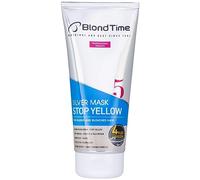 Blond Time Silver Mask Sto Yellow - Masque capillaire spécial pour cheveux gris, décolorés, décolorés, blonds très clairs et brillants - 200 ml - Masque anti-jaunissement