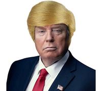 Blonde USA President Halloween Fancy Dress Wig