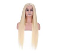Blonde13x4 perruque droite HD Lace Front cheveux humains | 613 perruques frontales blondes pré-épilées avec des cheveux de bébé densité 180%(20inch)