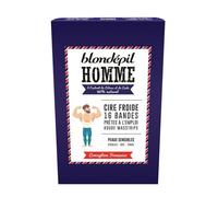 Blondepil 16 Bandes De Cire Froide Homme - Pour Dos Et Torse