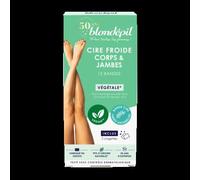 Blondépil Cire froide corps et jambes végétale naturelle végan x12 bandes