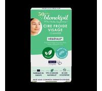 Blondépil Cire froide végétale visage naturelles végan x12 bandes