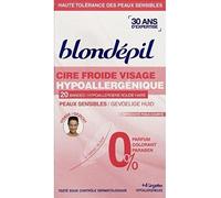 Blondépil Cire froide visage hypoallergénique - Les 20 bandes