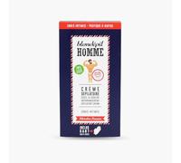 Blondépil Homme Crème Dépilatoire/Gant Gommant Zones Intimes 100 ml - Lot de 2