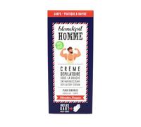 Blondépil Homme - Creme depilatoire homme sous la douche, Pour le corps, Rapide et Efficace, adaptée aux peaux sensibles, Made in France, Inclus accessoire exfoliant, 200ml